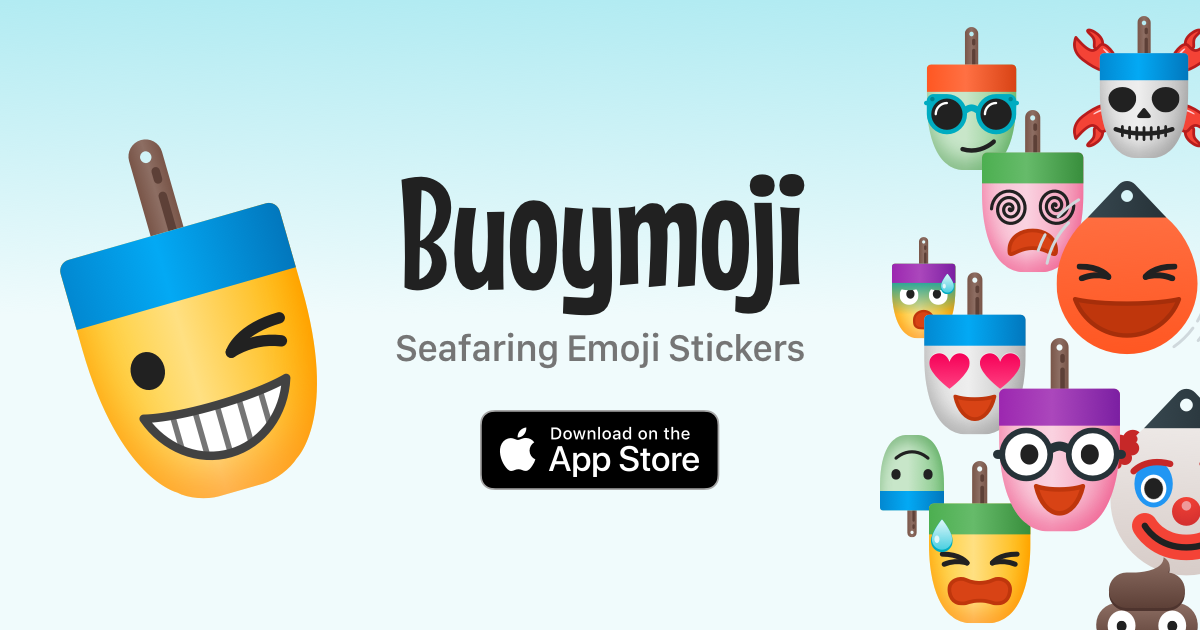 Buoymoji Seafaring Emoji Stickers for Apple iMessage